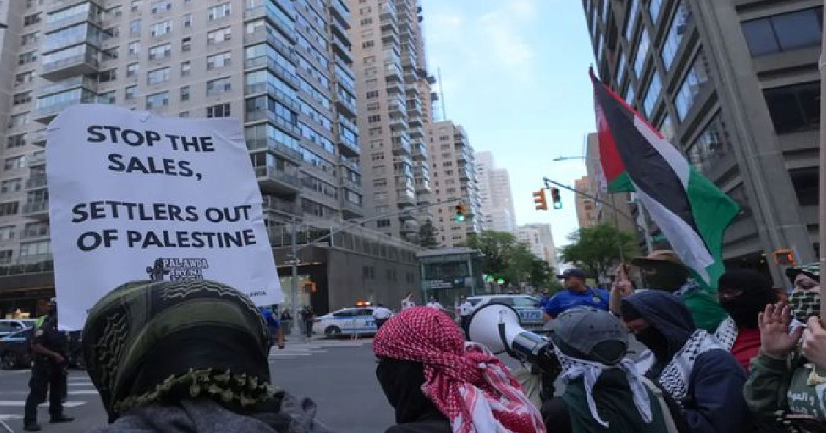 Propalestinski prosvjed u New Yorku. "Zaustavite prodaju ukradene zemlje"