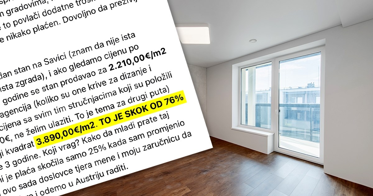 "Ne moraju svi živjeti u Zagrebu": Hrvati na Redditu o divljanju cijena nekretnina