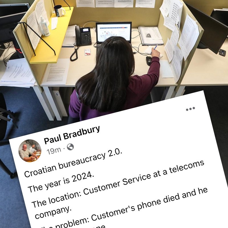 Britanac koji živi u Hrvatskoj nasmijao objavom: "Hrvatska birokracija 2.0 i OIB"