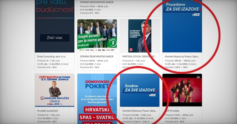Google se oglasio oko HDZ-ovih oglasa iz Poljske, kažu da je sve tehnička pogreška