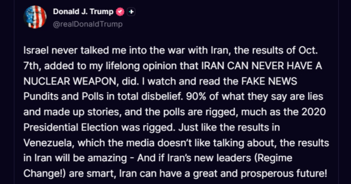 Trump: Izrael me nije nagovorio na rat s Iranom