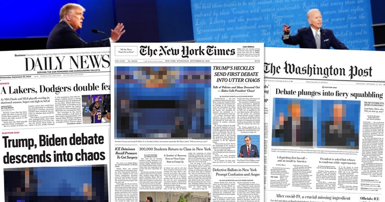 Ovo su naslovnice svjetskih novina o debati
