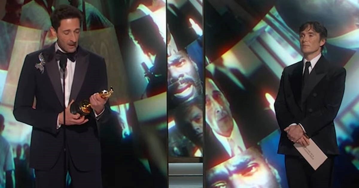 Izraz lica Cilliana Murphyja tijekom govora Brodyja na dodjeli Oscara postao viralan