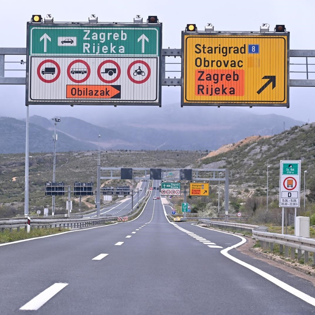 Autocesta A1 između Svetog Roka i Posedarja zbog jakog vjetra otvorena samo za aute