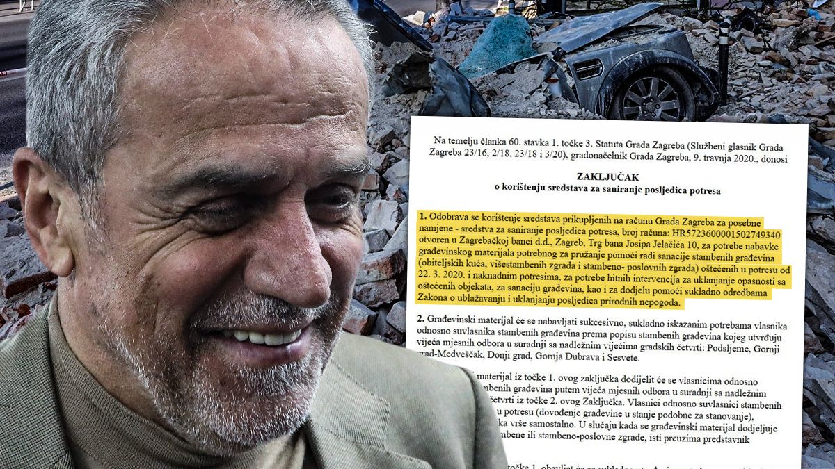 Tip koji je gradio fontane i kupio Bandićev stan dobio je novac za sanaciju potresa