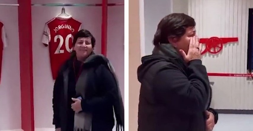 VIDEO Ušla je u svlačionicu Arsenala, vidjela dres svog sina i počela plakati