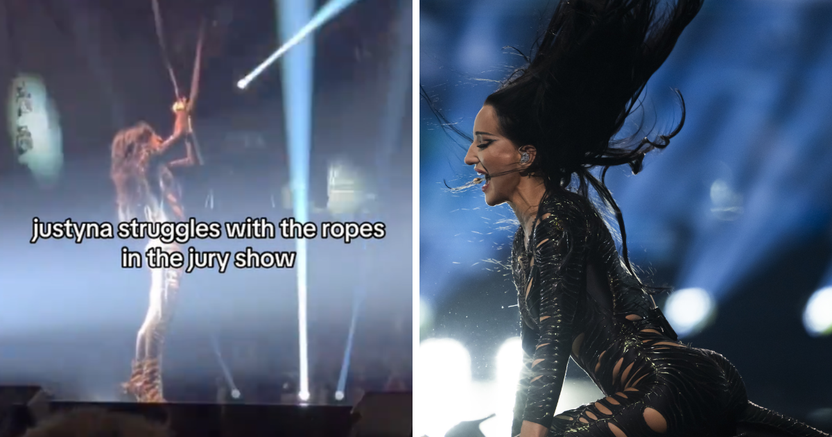 VIDEO Nezgoda na probi, poljska predstavnica se zapetljala u uže usred nastupa