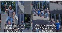 U Rim Tim Tagi Dim ritmu zaplesali su i volonteri koji su čistili Cibonu od grafita