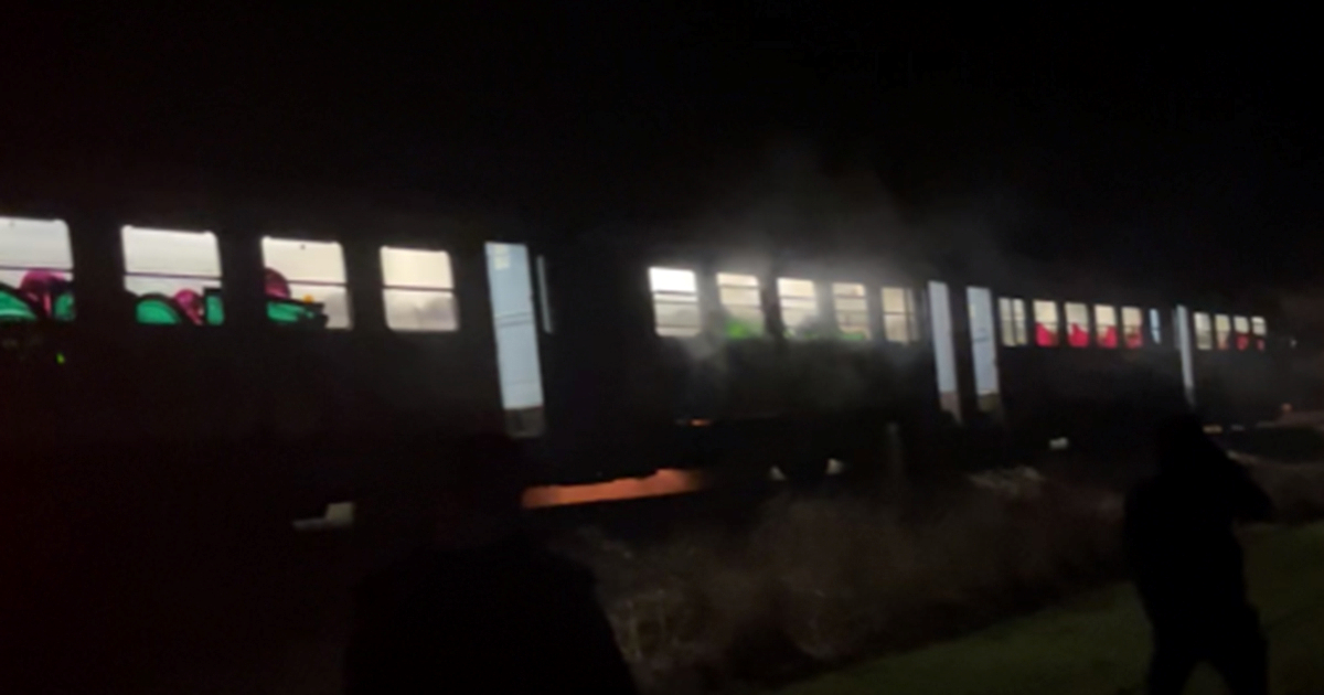 Požar na vlaku kod Osijeka