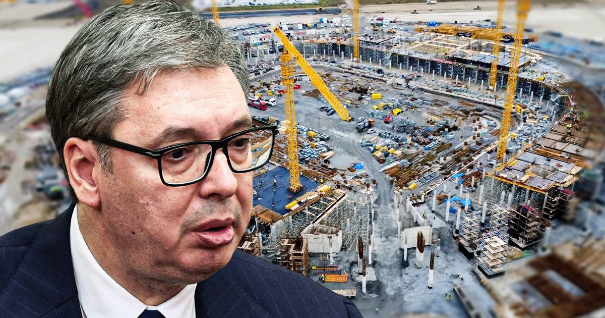 Vučićev režim za stadion je dao 368 mil. €. Snimka s gradilišta razočarala Srbiju