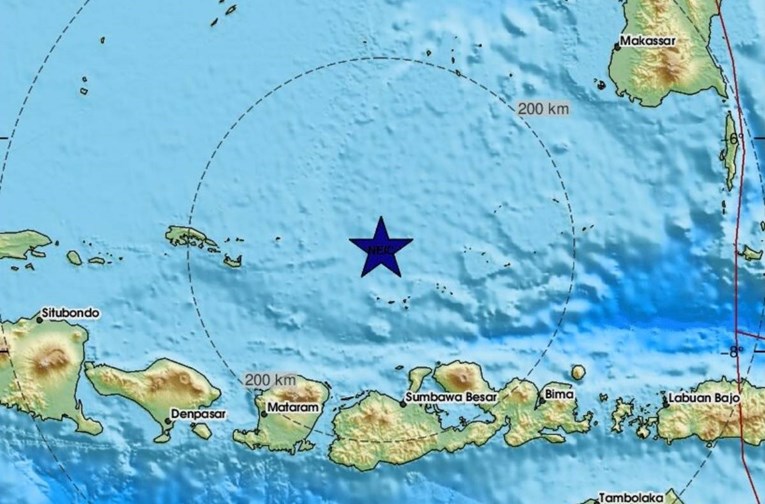 Potres magnitude 7.0 u moru kod Balija