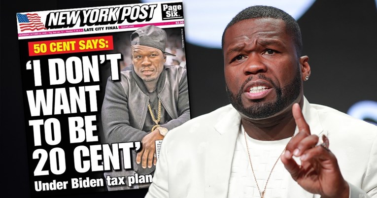 50 Cent: Ne želim zbog Bidenovih poreza biti 20 Cent