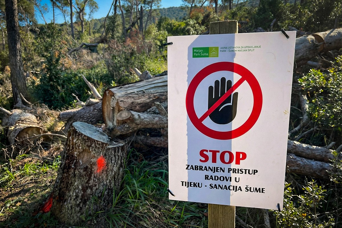 VIDEO Teška mehanizacija opet na Marjanu. Dio zatvoren za građane, donosimo detalje