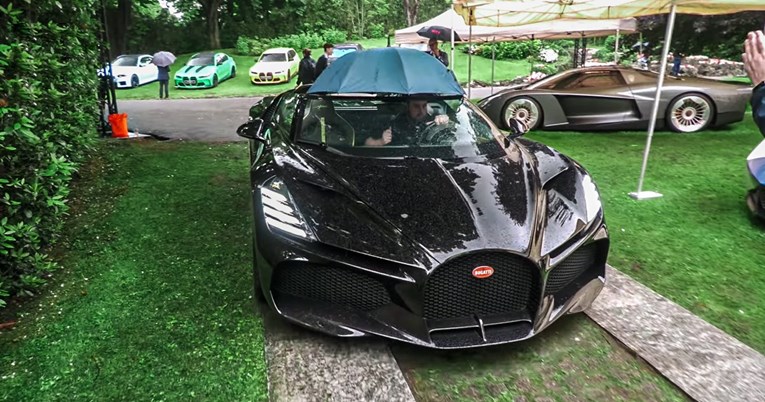 VIDEO Ovako se po kiši vozi pet milijuna eura vrijedan Bugatti bez krova