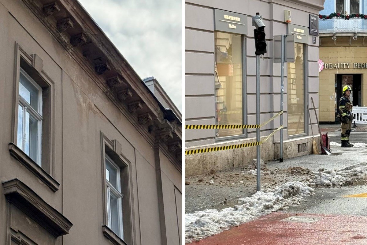 Sa zgrade u centru Zagreba pao komad fasade