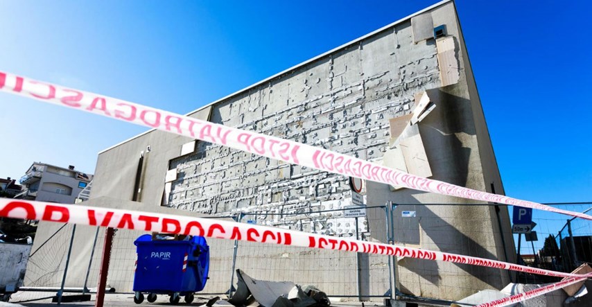 VIDEO Bura uništila fasadu na školi u Splitu