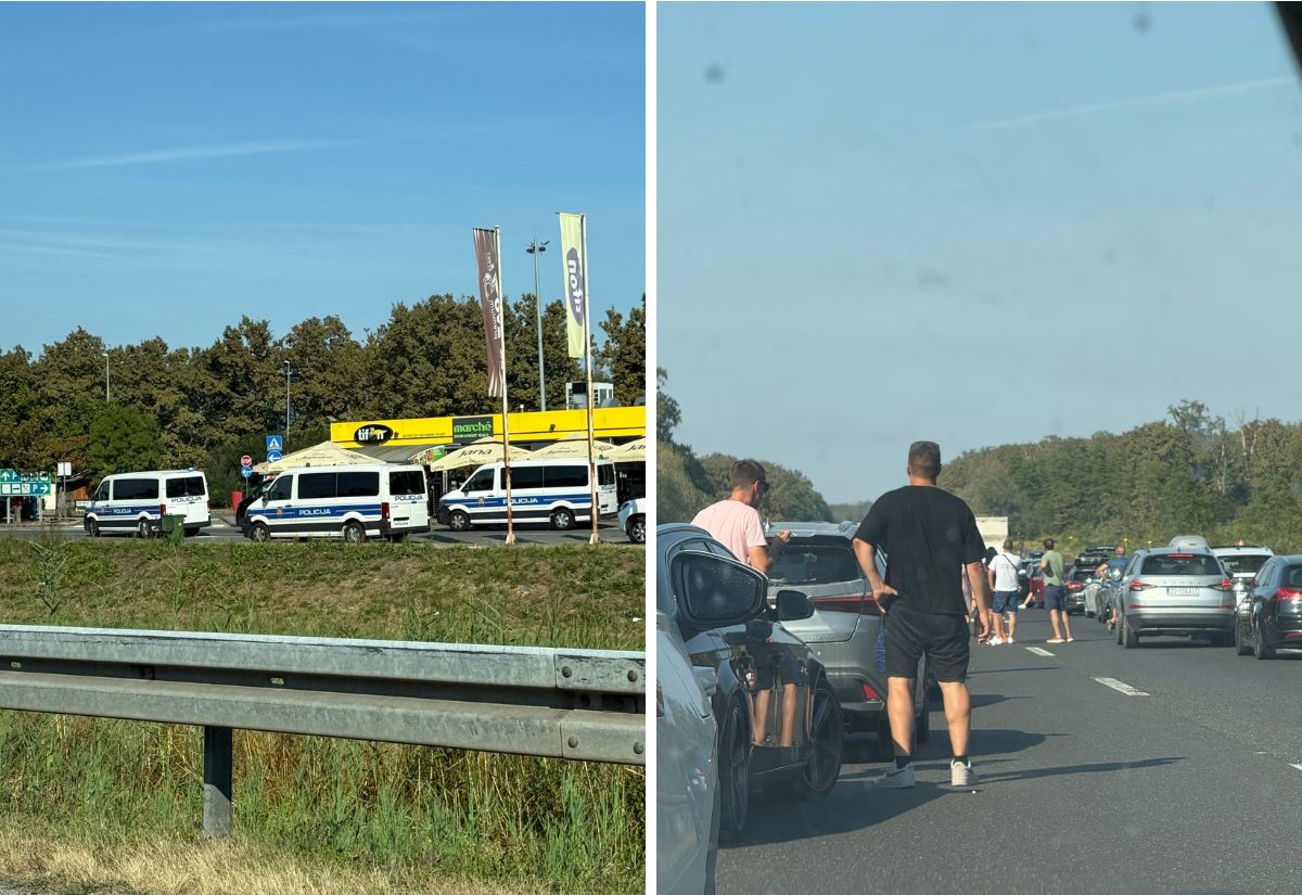 150 torcidaša izašlo nasred autoceste A1, dočekao ih kordon policije. Ogromna gužva