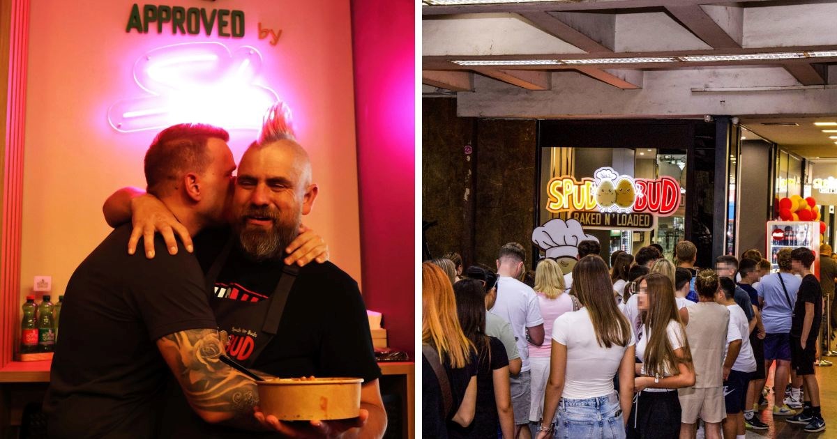 Ludnica u centru Zagreba zbog Spud Buda, tinejdžeri stoje u redovima. Bili smo