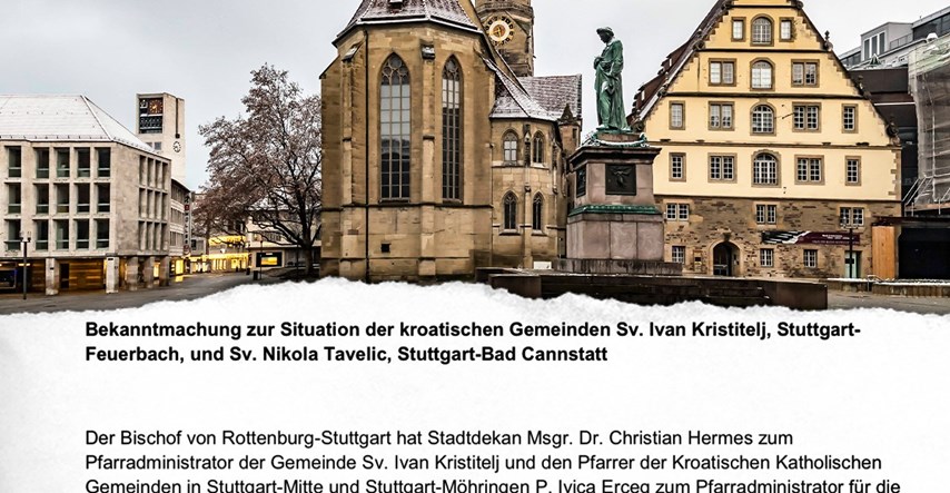 Katolički dekanat iz Stuttgarta optužio Hrvate katolike da lažu: "To je nekršćanski"