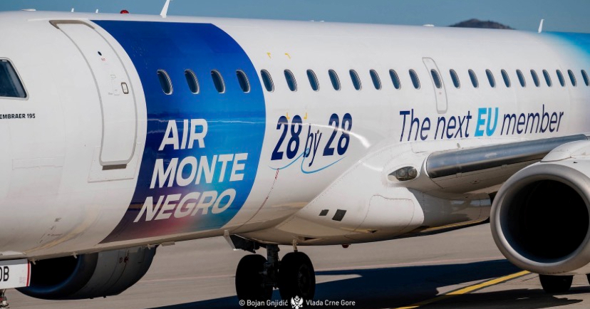 Crna Gora i na zrakoplovima najavljuje svoj ulazak u EU