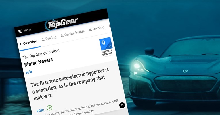 Top Gear recenzirao Neveru: Zaboravite sve što ste znali o hiperautomobilima