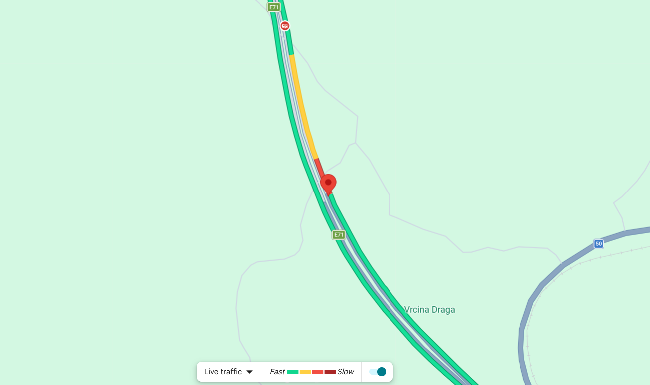 U tunelu Grič na A1 dogodila se nesreća, vozi se jednim trakom