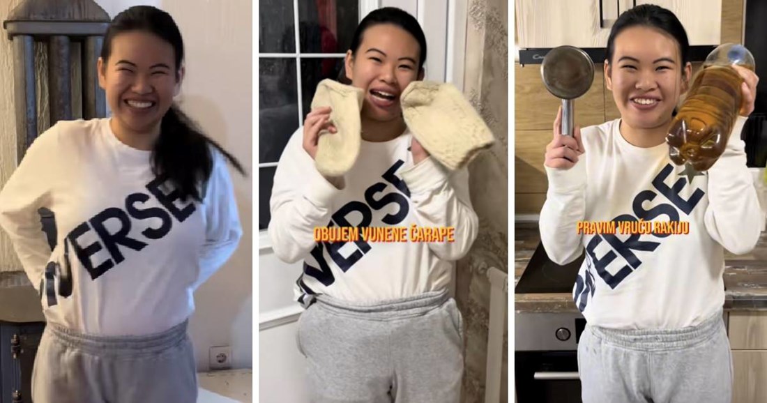 Kineskinja pokazala kao "preživi" zimu na Balkanu: "Grijem stražnjicu i pijem rakiju"