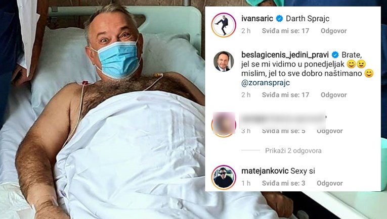 Dvojica slavnih Hrvata se javila hospitaliziranom Šprajcu: Seksi si