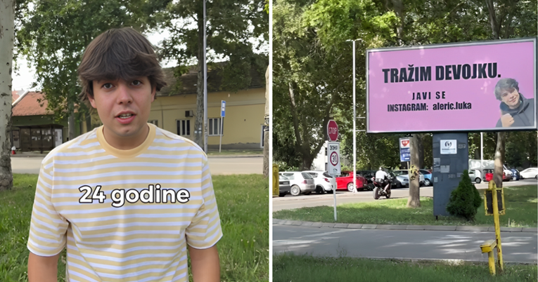 Luka (24) traži curu preko billboarda: Ovo je moja posljednja šansa