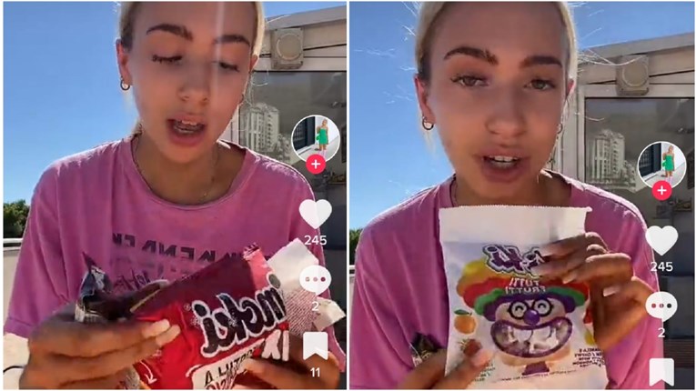 VIDEO Australska tiktokerica probala hrvatske slatkiše, Bananko joj je užas