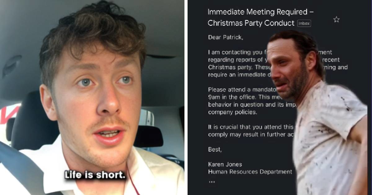 Nakon božićnog partyja dobio poziv na hitan sastanak zbog neprimjerenog ponašanja 😅