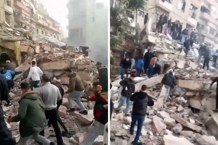 VIDEO Stambena zgrada srušila se u Libanonu. Ljudi zarobljeni