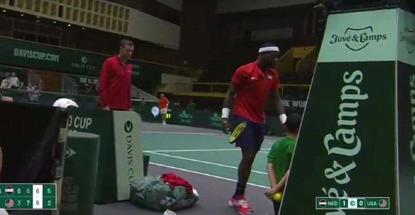 VIDEO Amerikanac divljao na Davis Cupu, sudac prekinuo meč