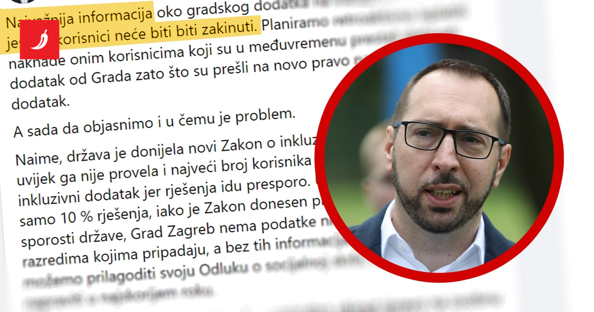 Grebza.com: Tomašević o inkluzivnom dodatku: Sve ćemo isplatiti retroaktivno, država je kriva
