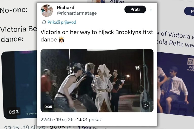 Internet preplavili memovi o Victoriji Beckham i "neprimjerenom plesu" na vjenčanju
