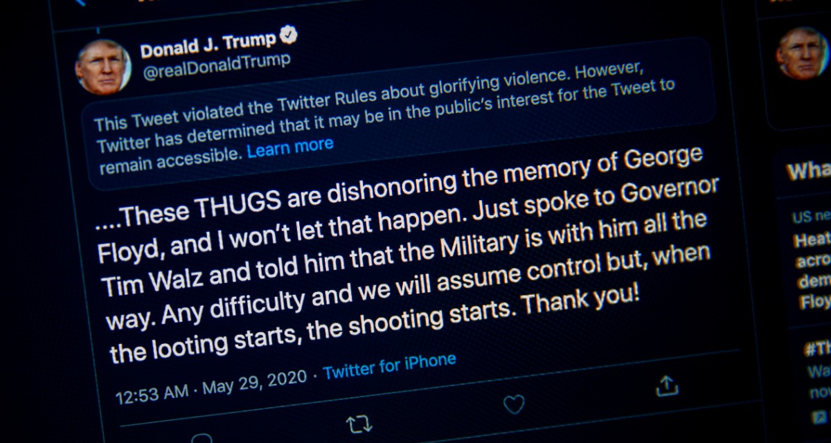 Trump branio kontroverzni tvit koji mu je Twitter sakrio