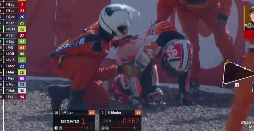 VIDEO Sulud niz legende Moto GP-a. Marquez pao čak peti put ovog vikenda