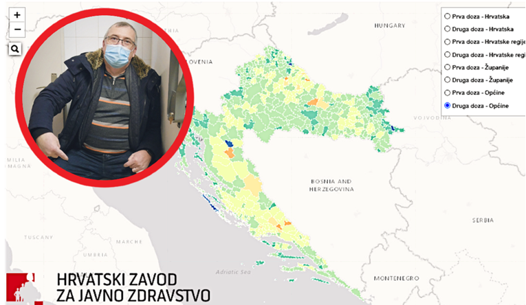 Ovo su novi podaci o cijepljenju u Hrvatskoj. Najlošija Splitsko-dalmatinska