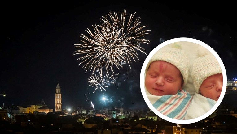 U Splitu noćas rođene blizanke. Jedna minutu prije ponoći, druga minutu nakon