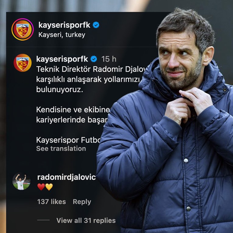 Đalović ostavio srca ispod objave o otkazu. Navijači: Gubi se