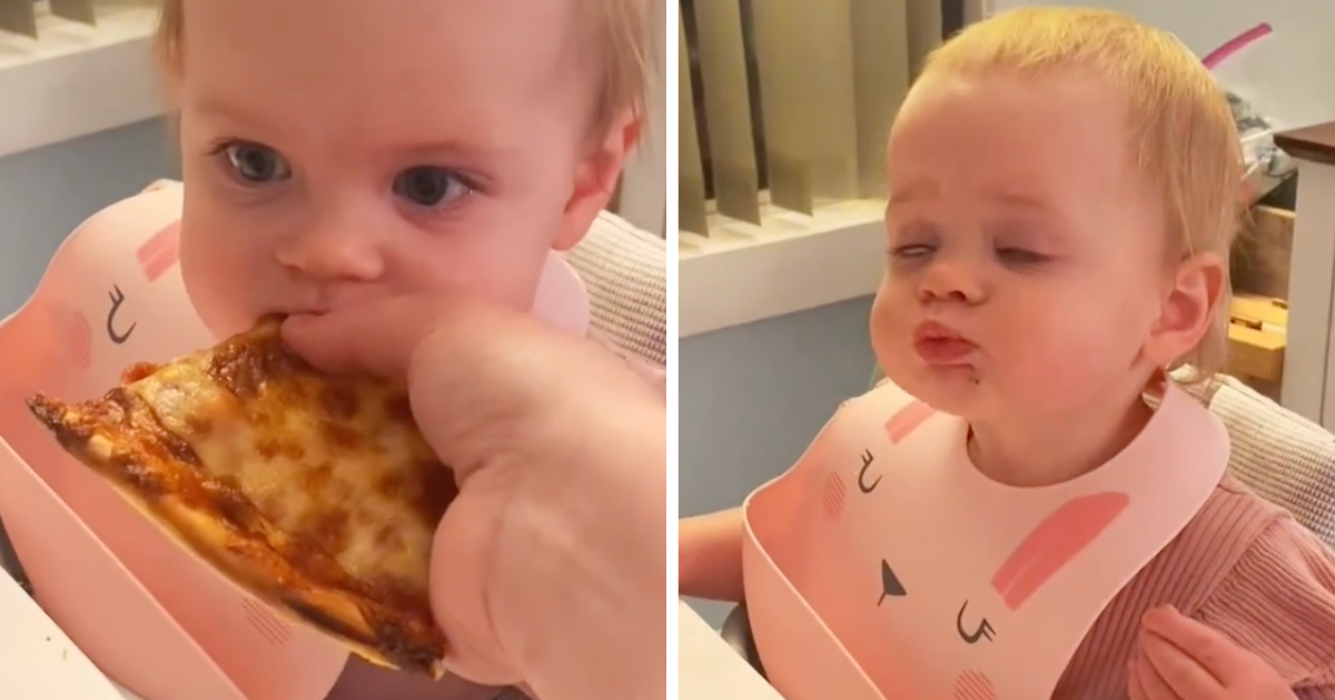 Beba prvi put probala pizzu, njezina reakcija je potpuno razumljiva