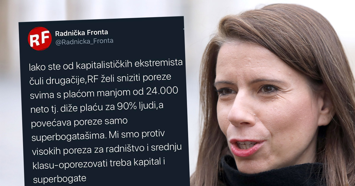 Radnička fronta: Oporezovati treba kapital i superbogate