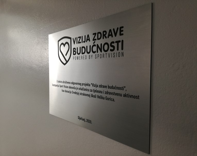 Sport Vision obnovio svlačionicu u Srednjoj strukovnoj školi u Velikoj Gorici
