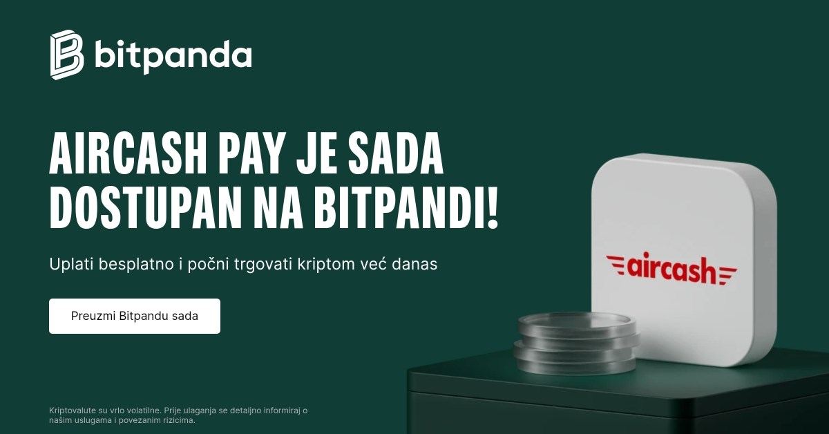 Bitpanda uvela novu funkcionalnost: Sada su moguće uplate i putem Aircasha