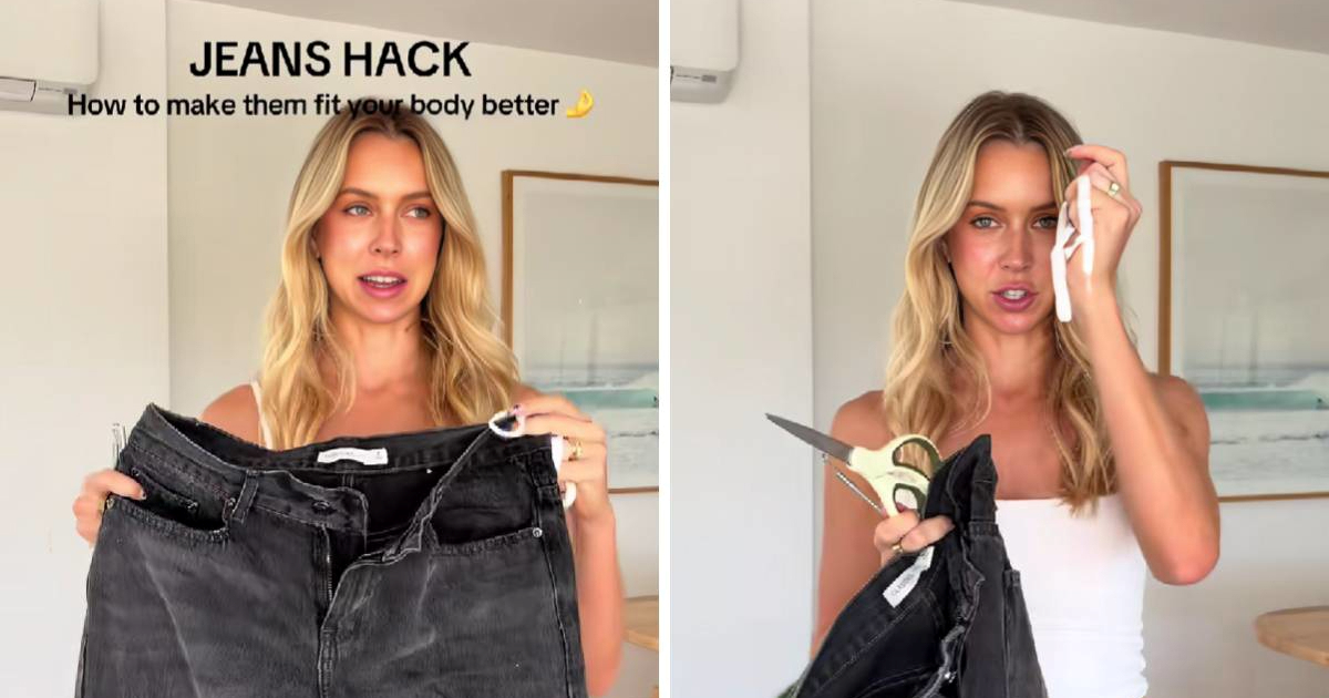 Djevojka podijelila trik za sužavanje traperica, treba nekoliko stvari i malo vremena