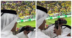 "Ovo je pravi VAR": Navijač u Kataru snimljen kako prati utakmicu na neobičan način
