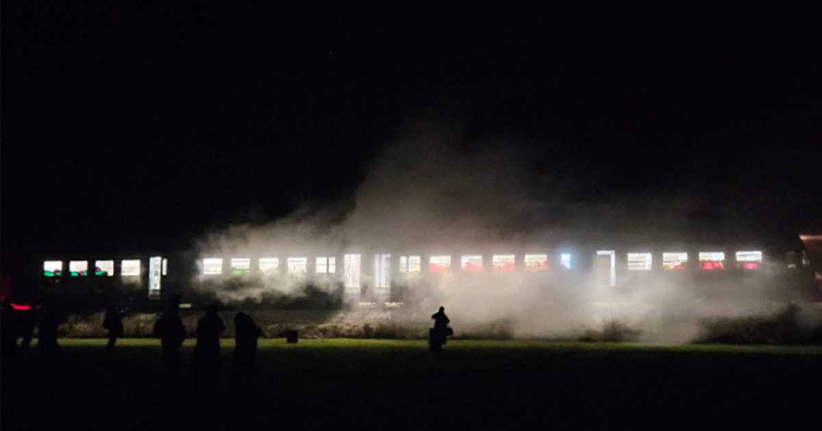 Požar na vlaku kod Osijeka