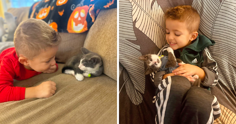 Dječak s autizmom nije znao pokazati ljubav, a onda je njegova obitelj udomila mačku