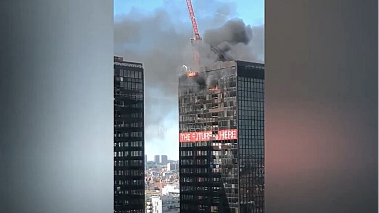 VIDEO Zapalio se toranj WTC-a u Bruxellesu