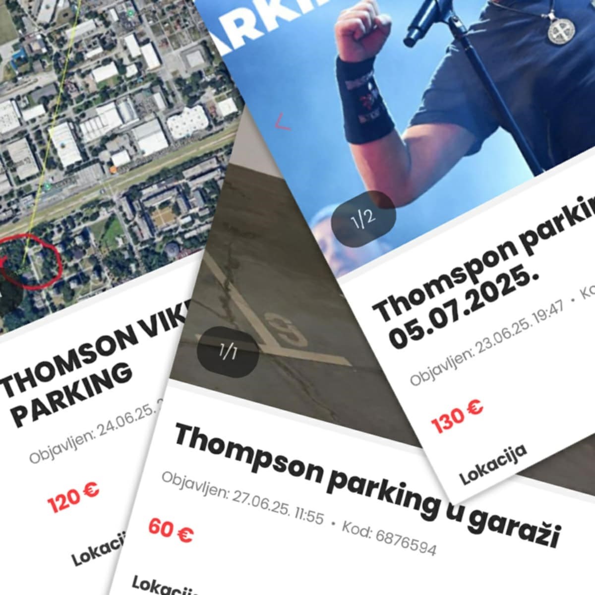 Masovno se nude parking mjesta za Thompsonov koncert. Provjerili smo cijene